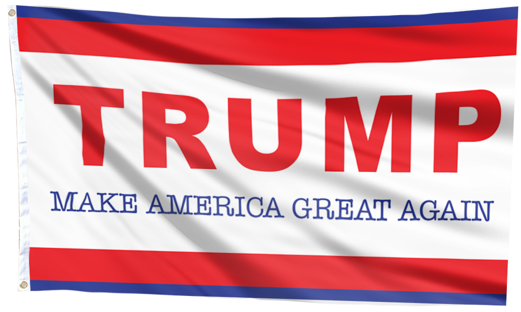 TRUMP Red Make America Great Again Flag