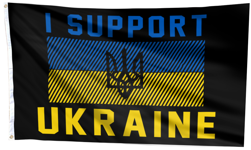 I Support Ukraine Flag