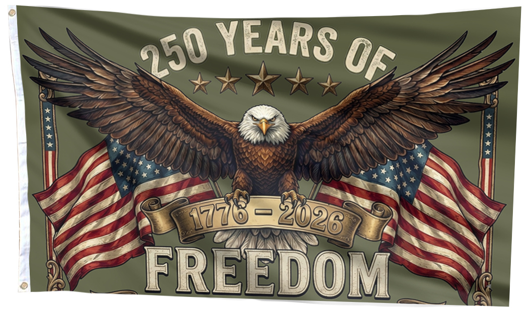 250 Years Of Freedom Navy Flag