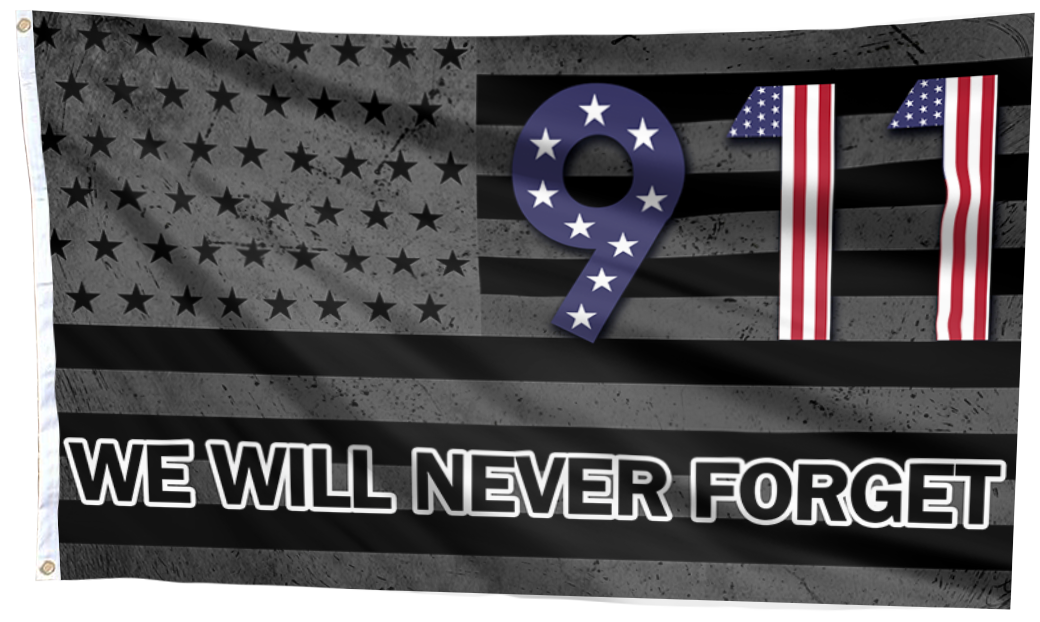 USA 911 We Will Never Forget Flag