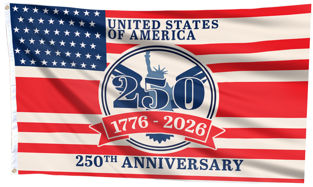 US 250th Anniversary Celebration Flag
