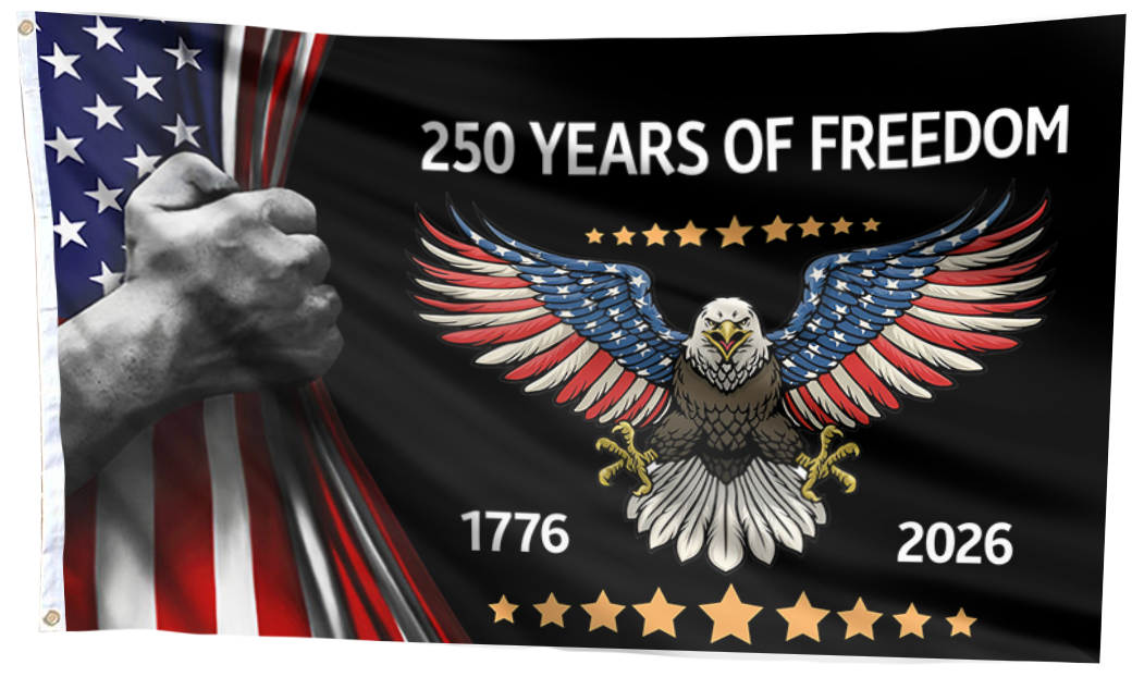 Eagle of Freedom USA Flag