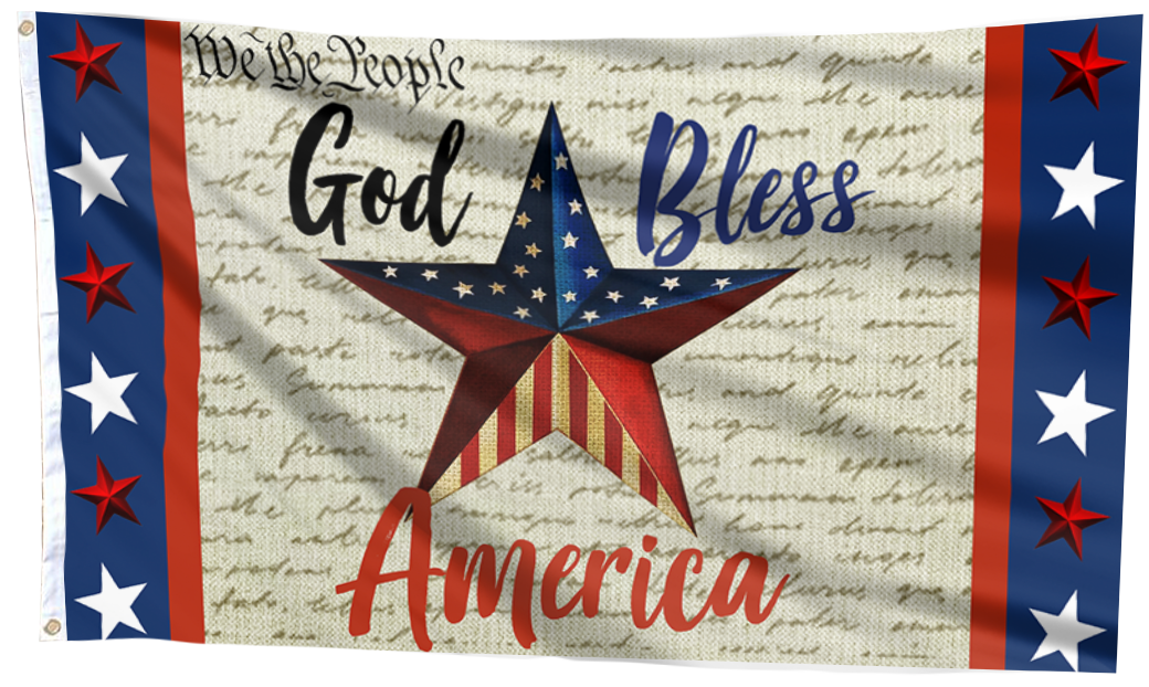 God Bless America - We The People Flag