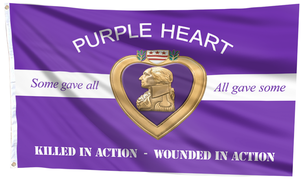Purple Heart - Some Gave All Flag
