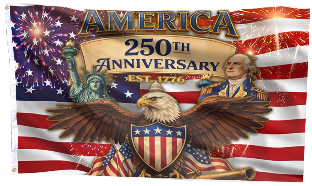 250 Years of Liberty and Valor Flag