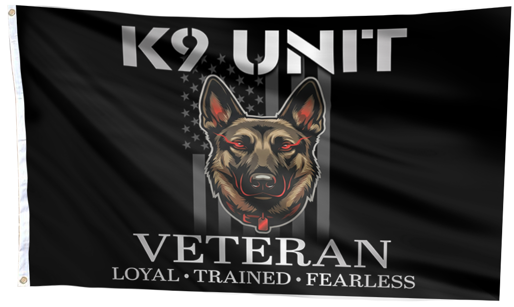 K9 Unit Veteran Flag