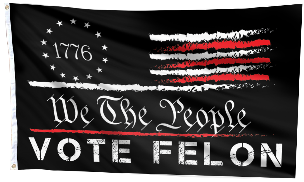 We The People Vote Felon Flag