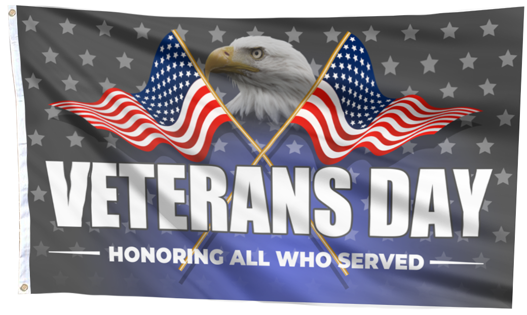 Veterans Day - Honoring All Who Served Flag