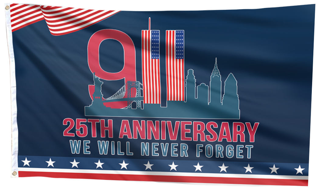 911 We Will Never Forget Flag
