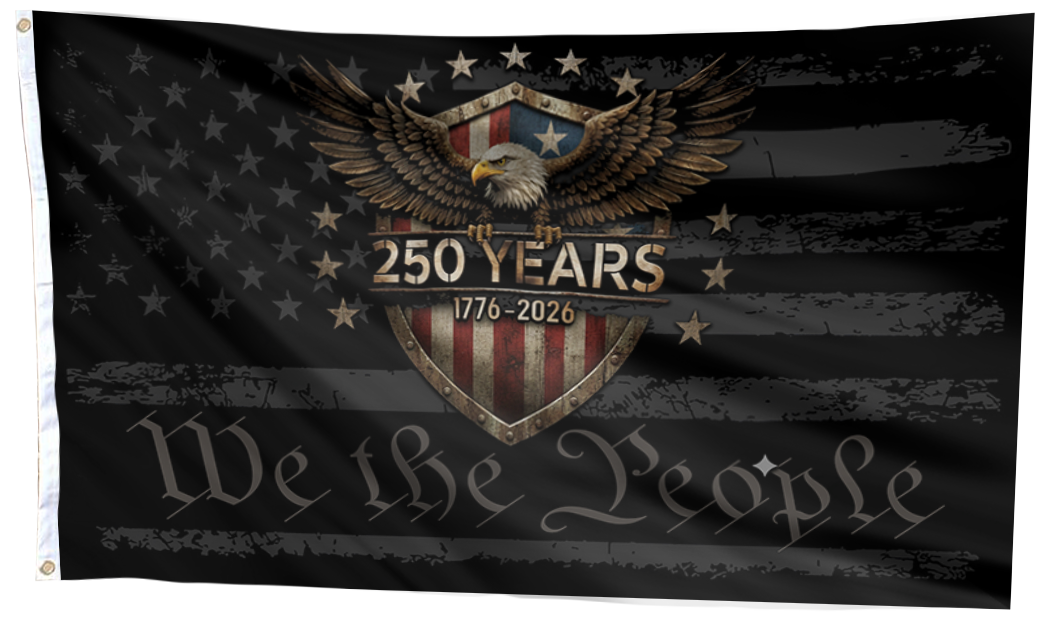 Black Banner of Liberty - We The People Flag