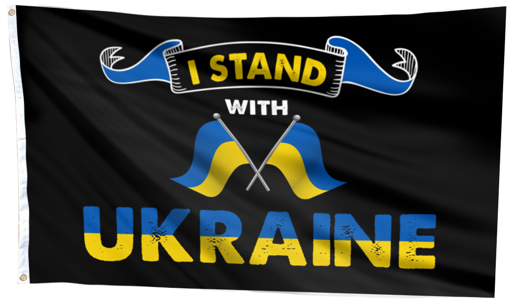 Support Ukraine - I Stand With Ukraine Flag