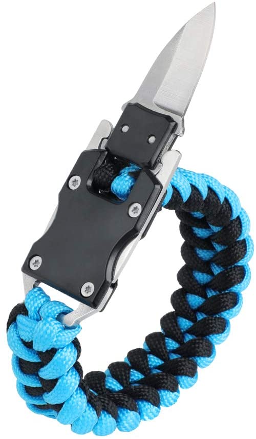 5 in 1 Outdoor Camping Adjustable Paracord Survival Bracelet for Outdoor