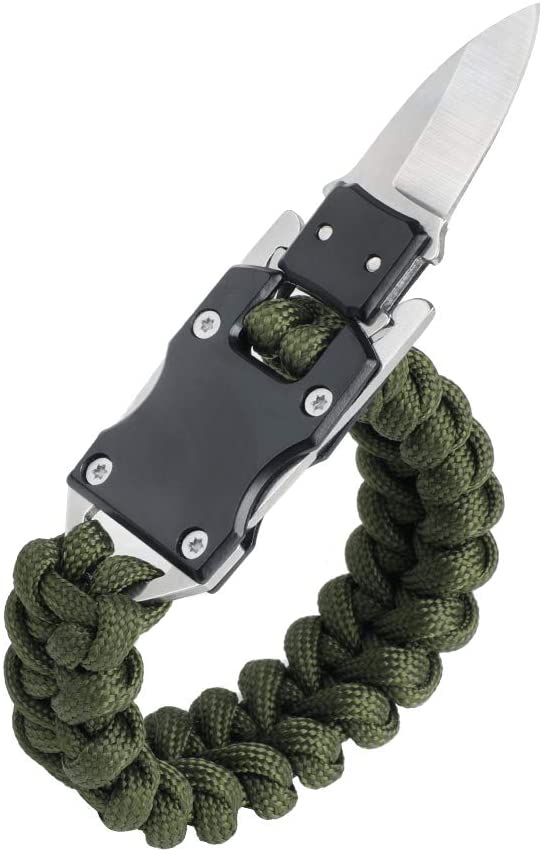 5 in 1 Outdoor Camping Adjustable Paracord Survival Bracelet for Outdoor