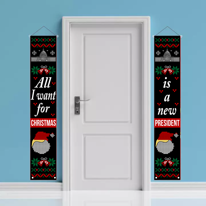 All I Want For Christmas Porch Yard Flag 1
