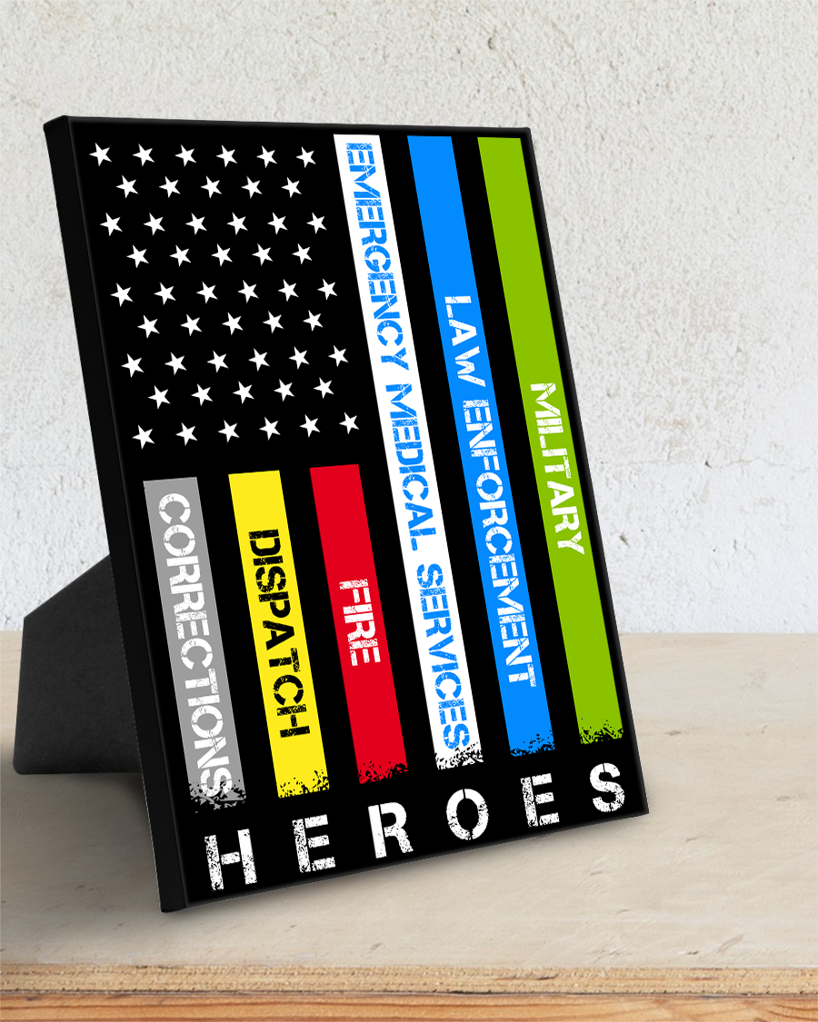 Heroes First Responder Deluxe Portrait Canvas 1.5in Frame