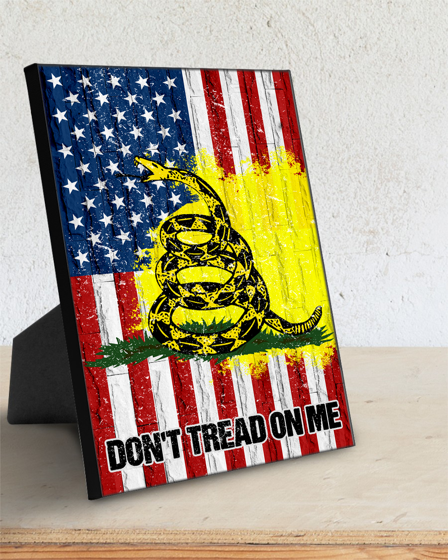 Don't Tread On Me USA Deluxe Portrait Canvas 1.5in Frame