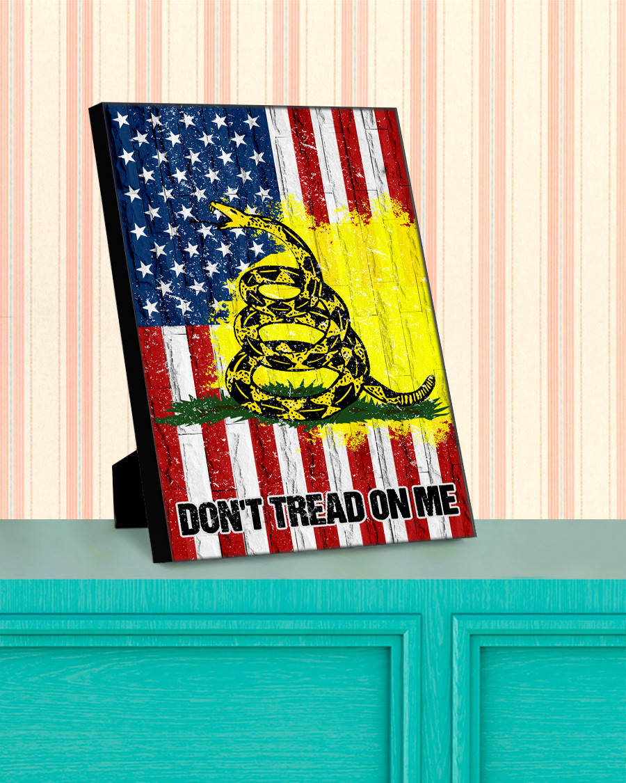 Don't Tread On Me USA Deluxe Portrait Canvas 1.5in Frame