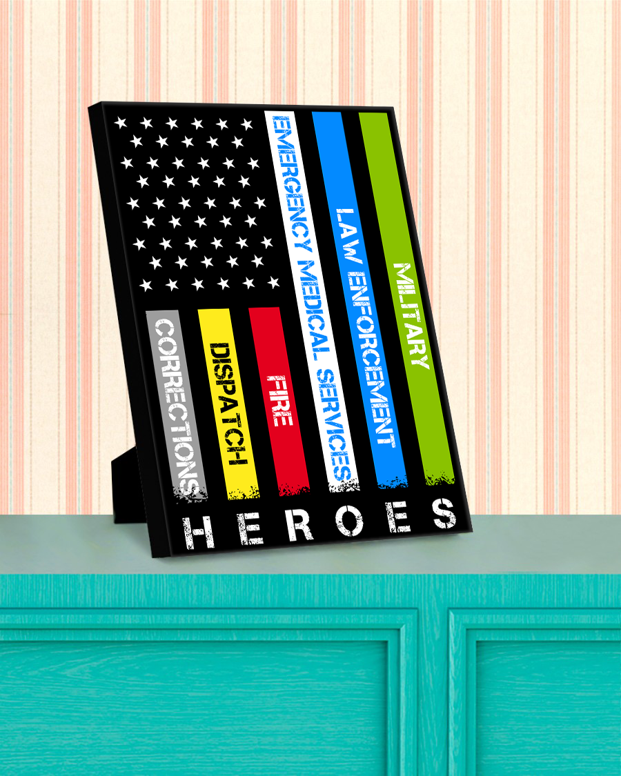 Heroes First Responder Deluxe Portrait Canvas 1.5in Frame