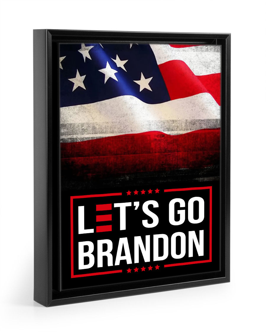 Let's Go Brandon USA Deluxe Portrait Canvas 1.5in Frame