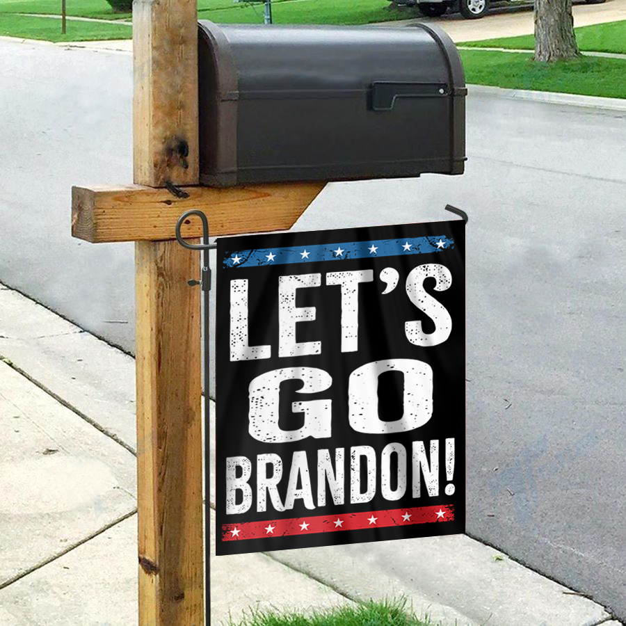 Stars and Stripes - Let's Go Brandon House Flag