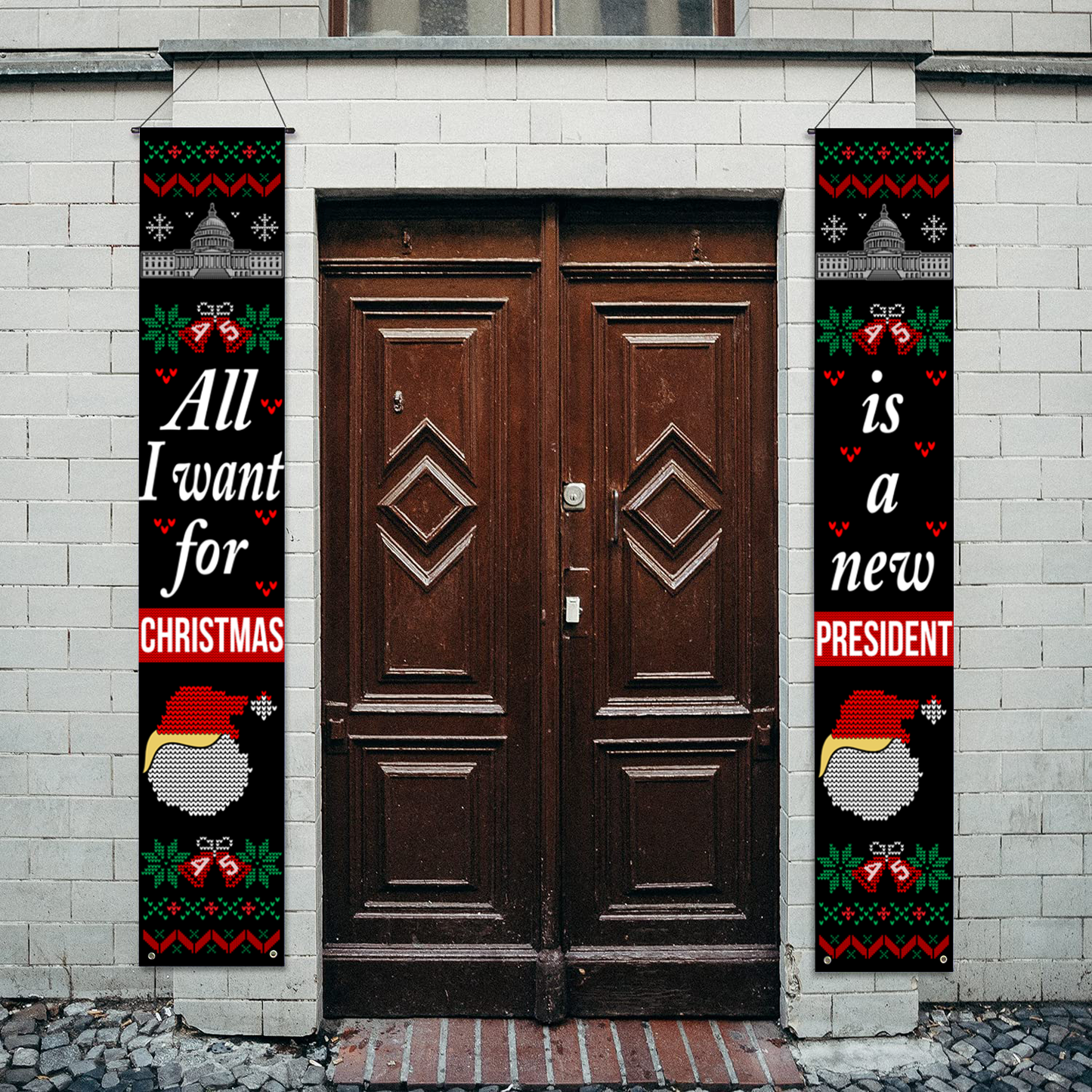 All I Want For Christmas Porch Yard Flag 1