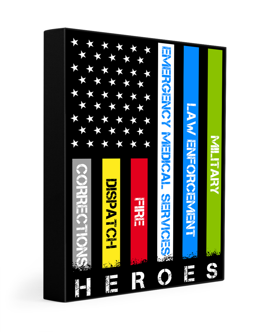 Heroes First Responder Deluxe Portrait Canvas 1.5in Frame