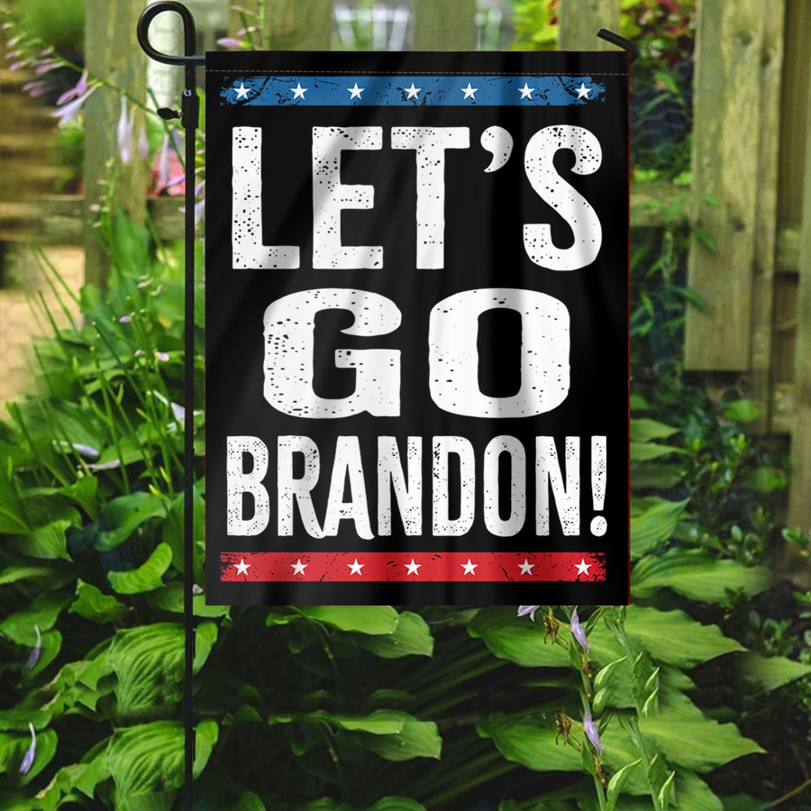 Stars and Stripes - Let's Go Brandon House Flag