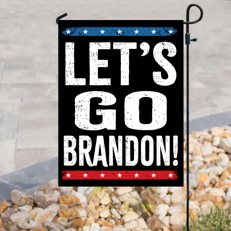 Stars and Stripes - Let's Go Brandon House Flag