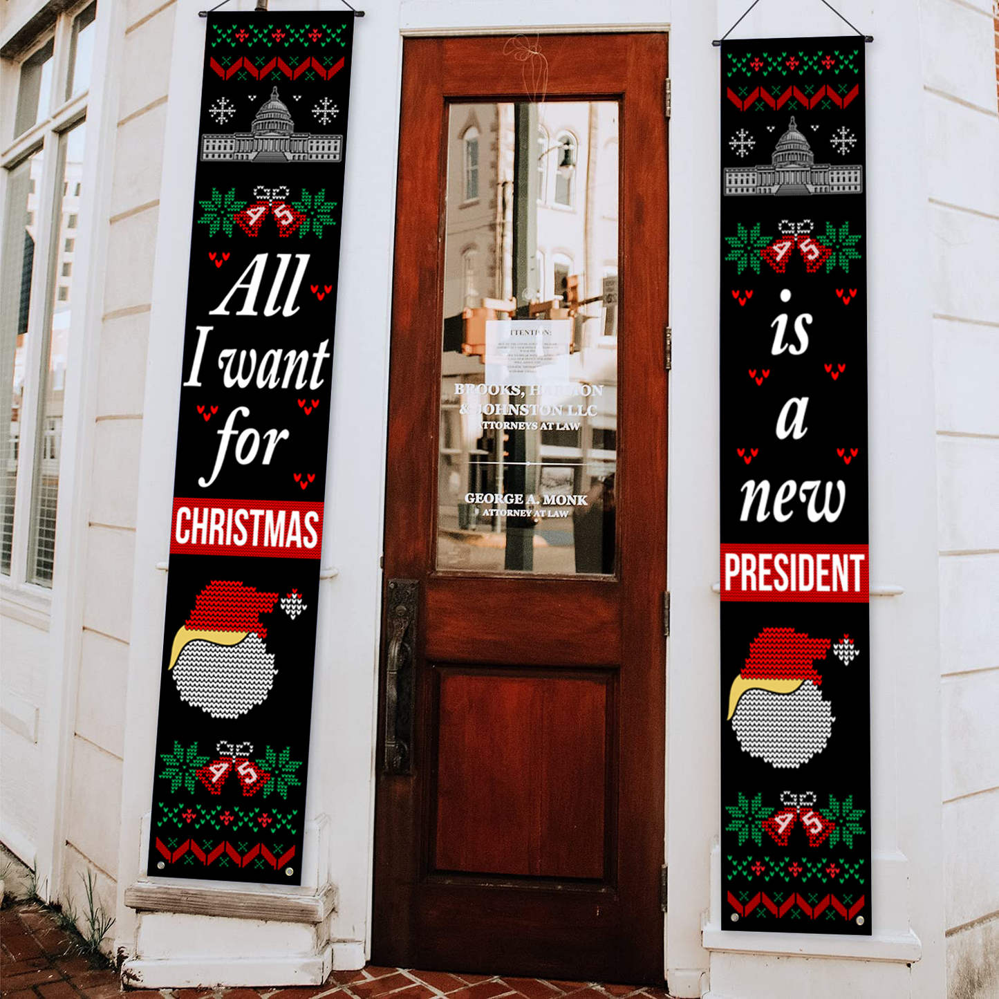 All I Want For Christmas Porch Yard Flag 1