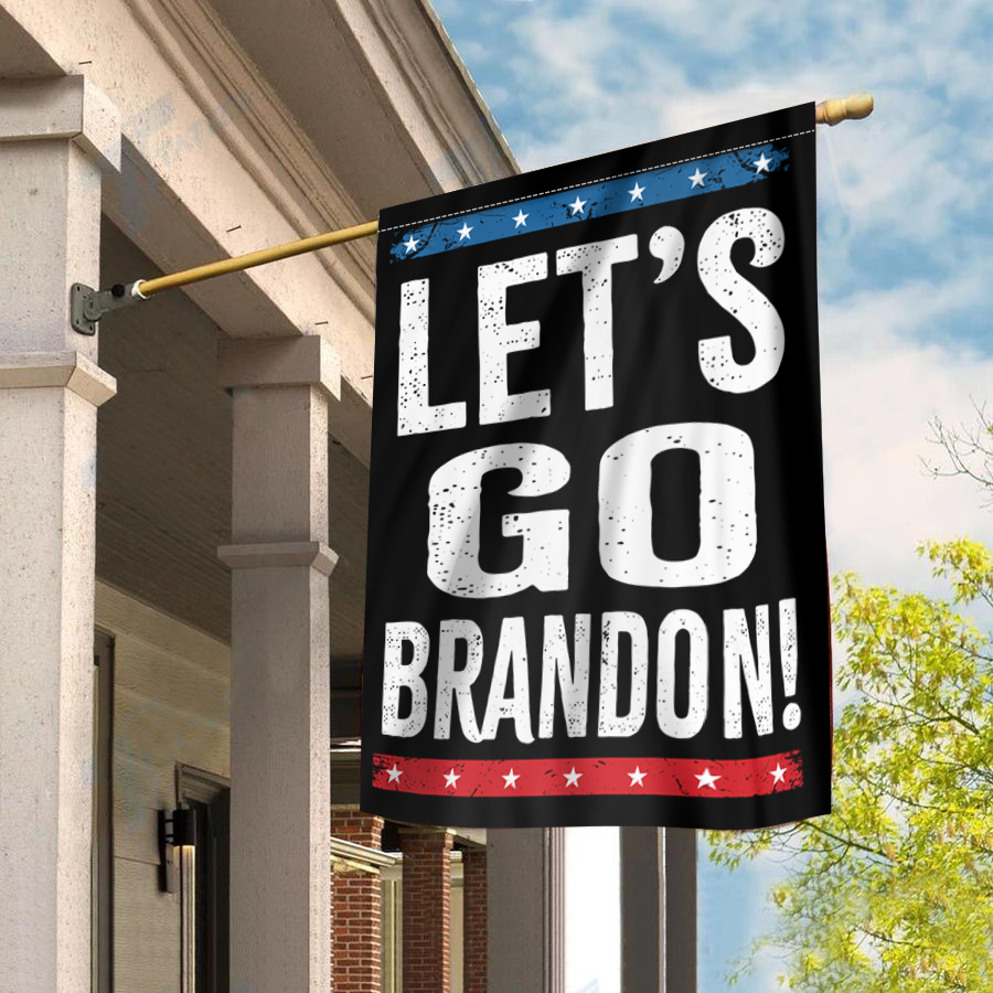 Stars and Stripes - Let's Go Brandon House Flag