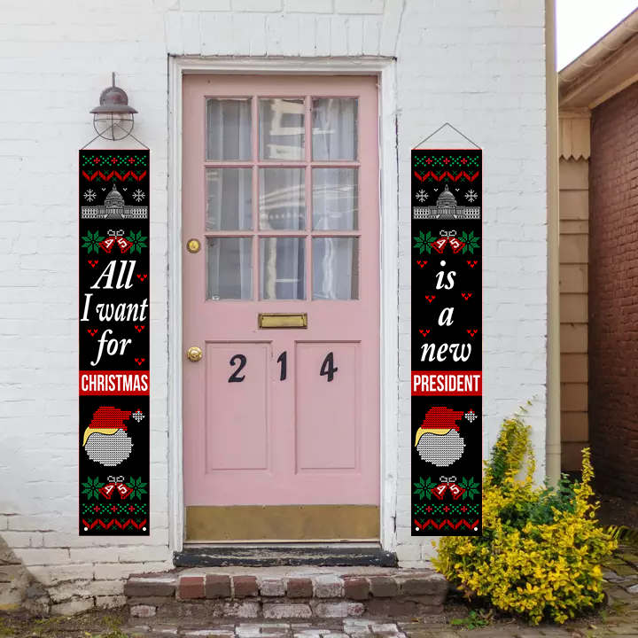 All I Want For Christmas Porch Yard Flag 1