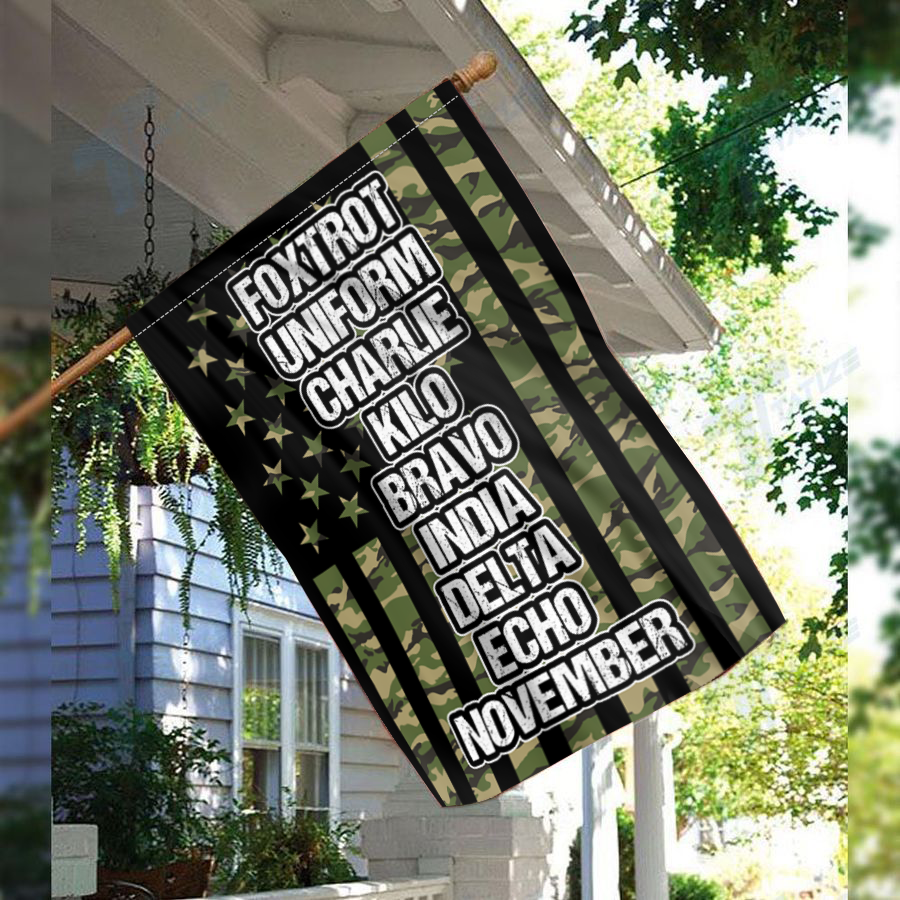Foxtrot Uniform Charlie Kilo Phonetics House Flag