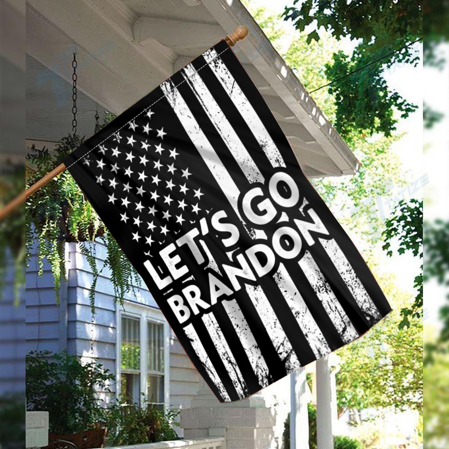 USA Flag - Let's Go Brandon House Flag