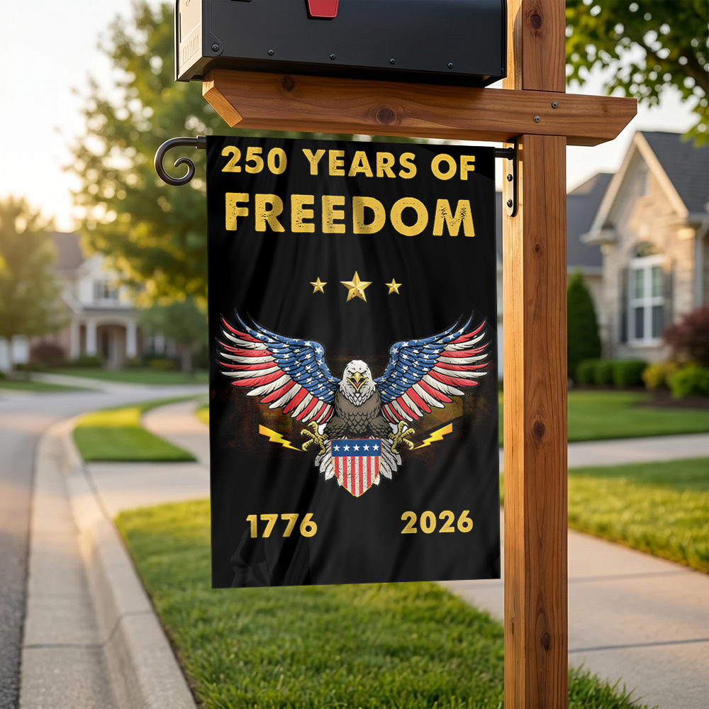 250 Years of Freedom Eagle Garden Flag