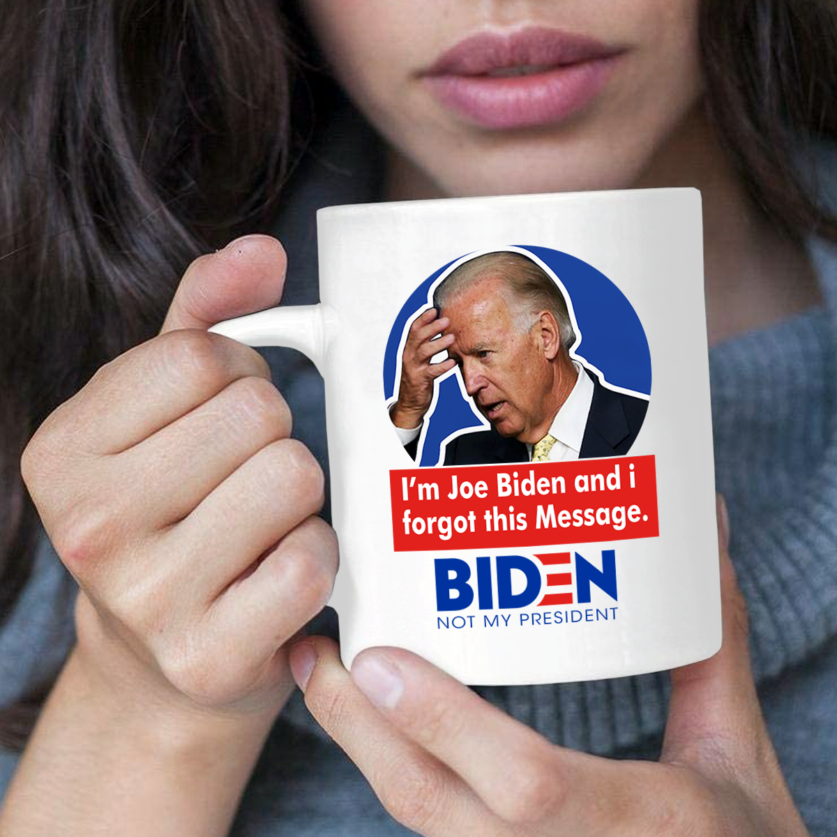 Forgetful Biden 11 oz. White Mug