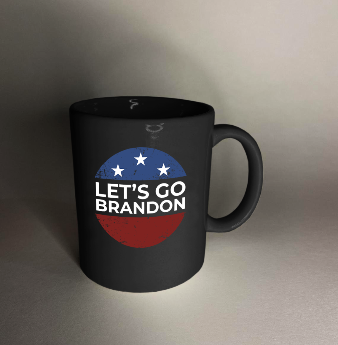 Let's Go Brandon Stars 11 oz. Black Mug