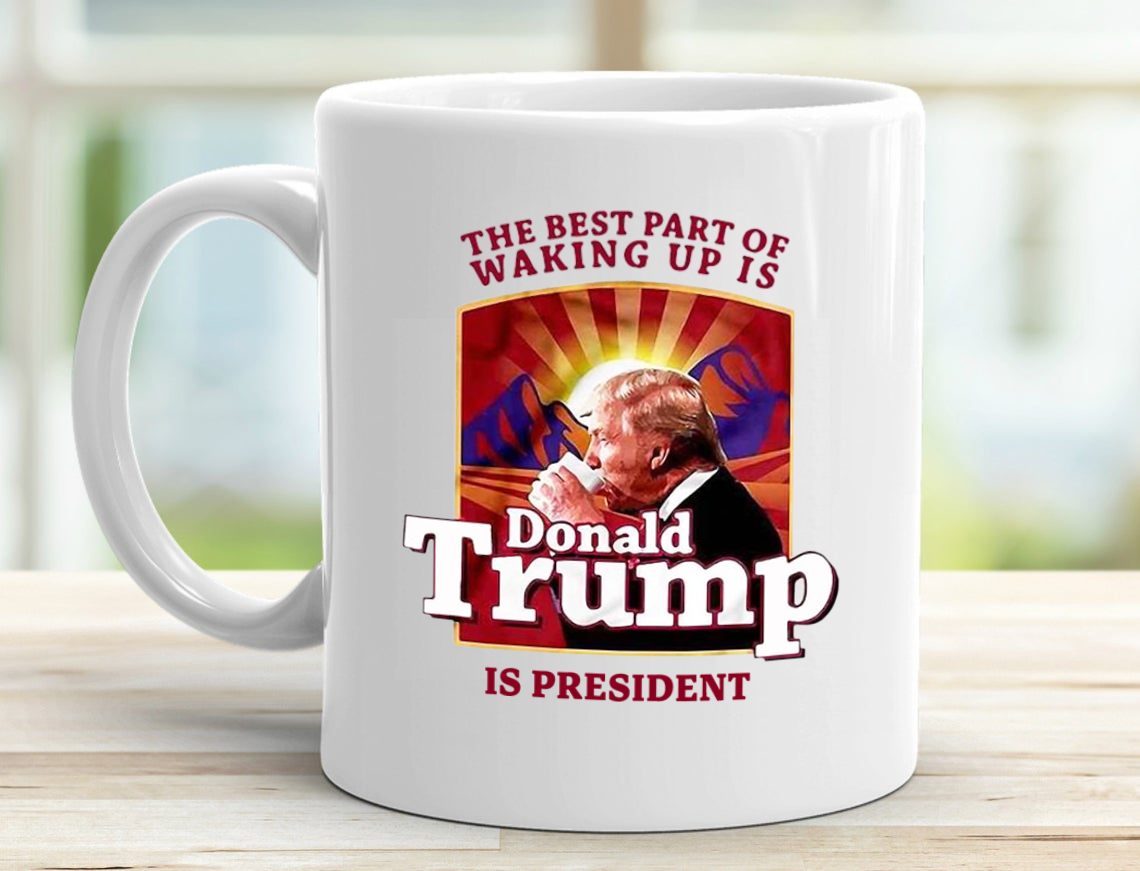 The Best Part of Waking Up 11 oz. White Mug