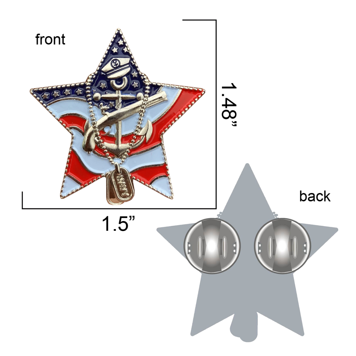 US Navy Veteran Pin