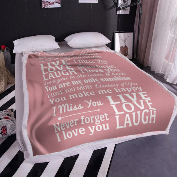 Thinking Of You You Are My Only Sunshine Premium Sherpa - 50x60 Blanket