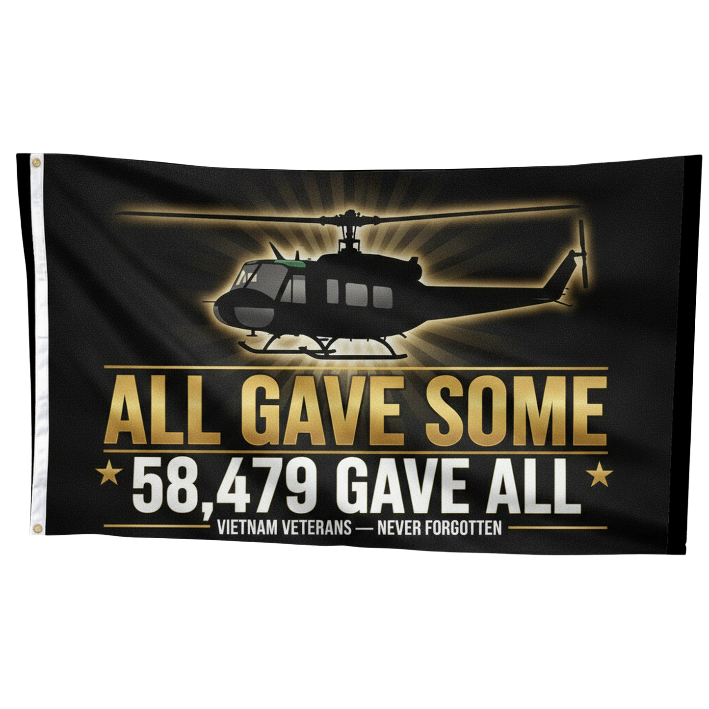 Vietnam Veteran Memorial Flag — Flag Straight Display