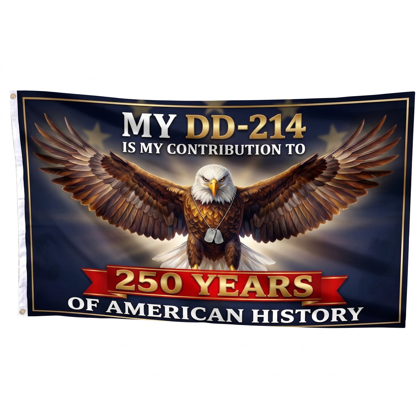 Flag Mockup Straight - My Contribution to 250 Years Army Veteran Flag