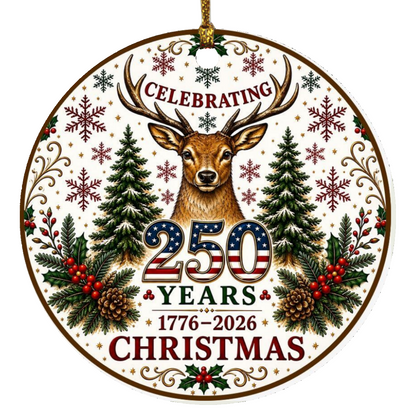 Celebrating 250 Years Circle Ornament
