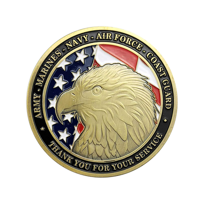 Thank You For Your Service - USA Eagle Veteran Coin