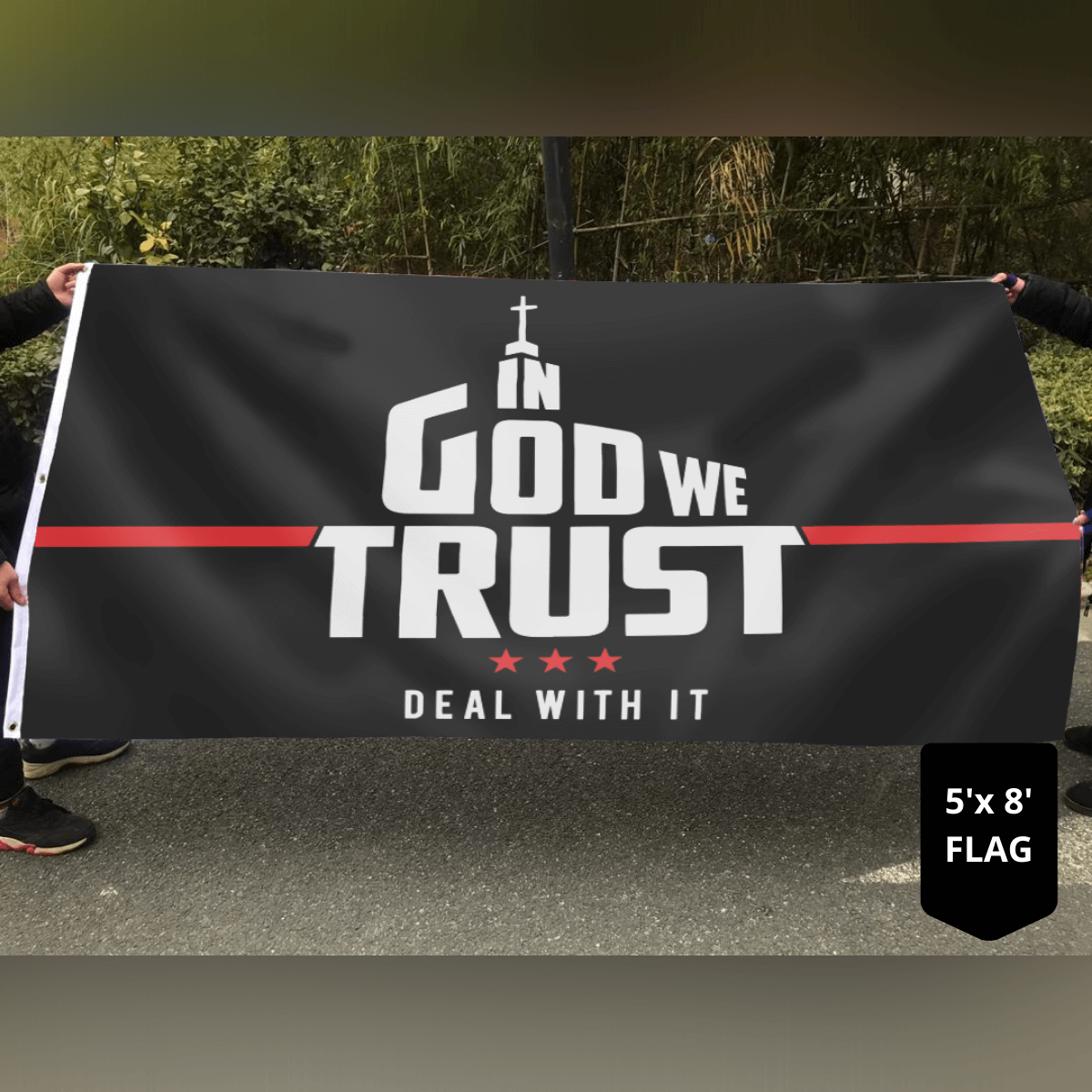 In God We Trust - Deal With It Limited Edition 3x5 Flag