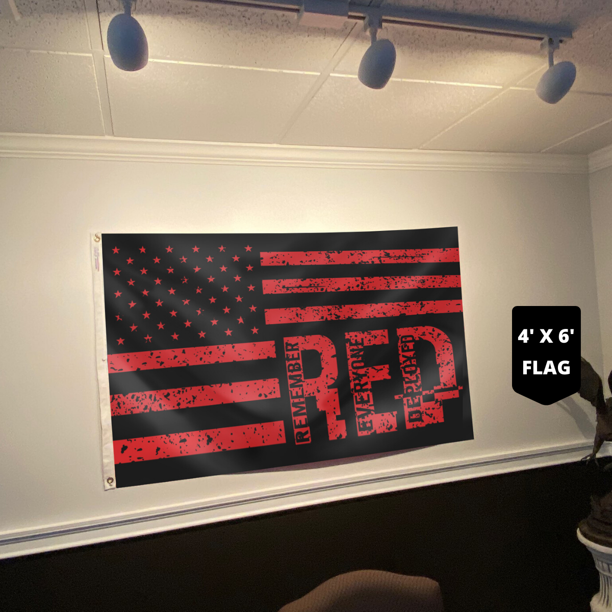 Remember Everyone Deployed American Flag