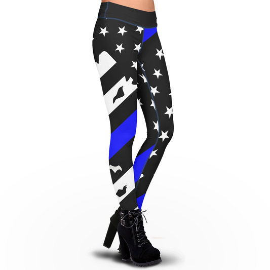 Pre-Release Thin Blue Line - Sublimation Leggings