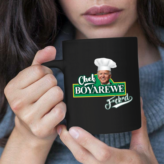 Chef Boyarewe 11 oz. Black Mug
