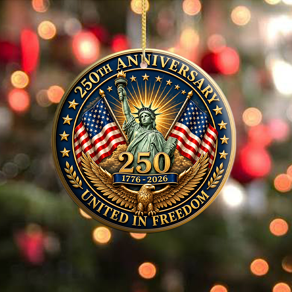 250th Anniversary Circle Ornament