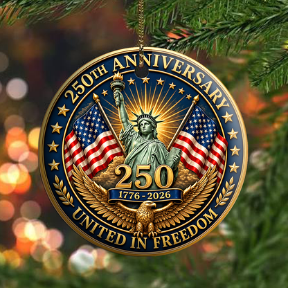 250th Anniversary Circle Ornament