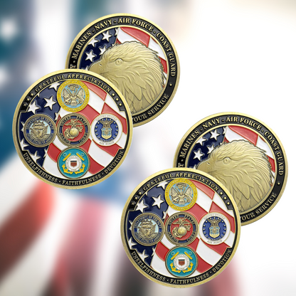 Thank You For Your Service - Veteran Coin - Buy More, Save More Bundle